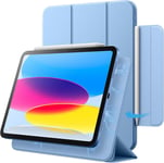 Coque Magnetique Pour Ipad 10 (10,9 Pouces, Modèle 2022, 10ème Génération), Attachement Magnetique, Fin Housse Étui Avec Veille/Réveil Automatique (Bleu).[G1027]