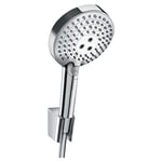 hansgrohe Raindance Select S Ensemble support mural et douchette 120 3 jet PowderRain avec flexible de douche 125 cm, chromé, 27669000