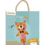 Avenue Mandarine - Ref KC047C - Mini Couz'in Keyring to Sew - Elliott the Cat - Keychain Animal, Introduction to Sewing & Needlecraft, Suitable for Ages 7+