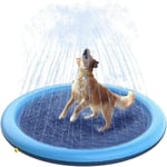 Tapis Jet d'eau Chien,Coussin D'arrosage, 170 cm Tapis de Pulvérisation,Tapis de Jeu Aquatique,pour Enfants et Animaux Domestiques,pour Jardin,