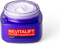 Paris Revitalift Filler Replumping Anti-Ageing Night Cream, Smooth Wrinkles, Moi