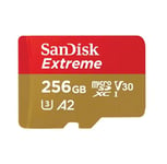 SANDISK 256GO EXTREME Classe 10 UHS-I U3 A2 190MB/S MICRO SDXC SD XC Carte Mémoire