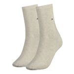 Tommy Hilfiger Strumpor 2P Women Classic Casual Socks Beige Strl 39/42 Dam