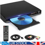 Compact HD DVD Player For TV Multi Region DVD Player with HDMI & RCA Cable 1080P