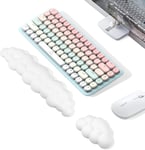 Nuage Repose Poignet Clavier et Souris Support Poignet Clavier Ergonomique en Mousse à Mémoire Antidérapant pour Bureau Maison Jeux