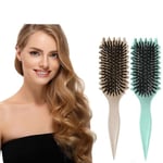 Bounce Curl Brush, Bounce Curl Defining Brush, Boar Brush Hårborste Styling-Xin grön green