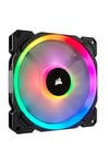 Corsair LL140 RGB 140mm Dual Light Loop PWM RGB Fans - Double Fan Kit with Lighting Node PRO - Black