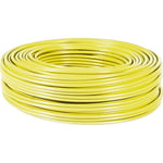 Bobine de cable RJ45 CAT6 multibrin FTP 100m jaune - Câble réseau - Cuivre, aluminium - 100m - Jaune