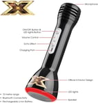 X Factor Wireless Karaoke Microphone Kids Bluetooth Speaker Mic with LED Lights