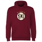 Harry Potter Platform 9 3/4 Hoodie - Burgundy - XL - Burgundy