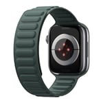 Dux Ducis BL Series - Apple Watch 9/8/7/6/5/4/3/2/1/SE - 41/40/38mm - Magnetisk twill armband - Evergreen