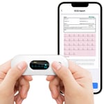 ECG EKG Heart Monitor - Smartphone compatible 30s-5min ECG Recording AI analysis