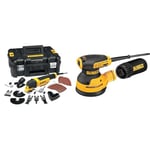 DEWALT Multi-Cutter Filaire - Outil Multifonctionnel Oscillant avec 32 Accessoires et Coffret TSTAK & Ponceuse excentrique DEWALT DWE6423 Ø 125 mm