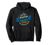 Christian Gym for Faith Weights and Protein Shakes Pullover Hoodie