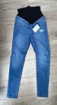 DOROTHY PERKINS Eden MATERNITY Jeggings Mid Blue Denim OVER BUMP Brand New UK6