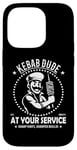 Coque pour iPhone 14 Pro Couteau à aiguiser Kebab Dude - Sharp Skills - Design amusant