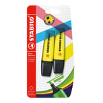 Highlighter - STABILO BOSS ORIGINAL - Pack of 2 - Yellow Pack of 2 Yellow