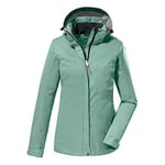 killtec 40826-000 Veste fonctionnelle pour femme avec capuche zippée amovible Taille courte KOS 133 kg WMN JCKT, pistache 21