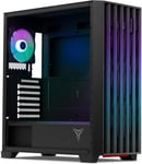 Phoenix Gamer Boîtier PC|Tour Médian|ATX,M-ATX,ITX|Panneau Avant Adressable|Panneau Latéral Maille de Fer|4 Ventilateurs ARGB PWM|3 Avant 1 Arrière 120mm|CPU 170mm|GPU 400mm