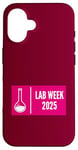 Coque pour iPhone 16 Pink Lab Week 2025, jolie pour un technicien de laboratoire