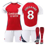 Ødegaard 8 Arsenal 24-25 hemmatröja senaste fotbollströja för vuxna och barn för den nya säsongen 2 Adult XL（180-185cm）