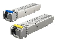 Ubiquiti - Sfp-Sändar/Mottagarmodul (Mini-Gbic) - 1Gbe - 1000Base-Bidi - Lc Enkelläge - Upp Till 3 Km - 1310 Nm / 1550 Nm (Paket Om 20)