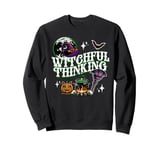 Halloween Witchful Thinking Spooky Witch Hat & Cauldron Sweatshirt