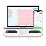 Wellue ER1-LW 24 Hour Wearable ECG Monitor for Home Use, AI ECG Analysis Holter ECG with OLED Screen, Compatible with iOS & Android, Mac & Windows, ECG Event Marker Function