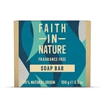 (6 PACK) Faith In Nature Fragrance Free Soap Bar 100g