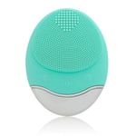 Sonic Facial Cleansing Brush, Pehmeä silikoni, vedenpitävä kasvojen puhdistusaine Bamboo Charcoal Wireless