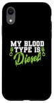 Coque pour iPhone XR Mon groupe sanguin est Diesel Auto Mechanic