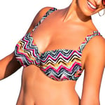 Wiki Jamaica Adjustable Bikini Top Flerfärgad C 85 Dam