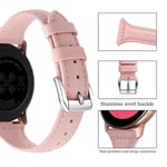 Samsung Galaxy Watch 7 44mm Smalt armband i äkta läder, rosa