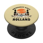 Outdoorsy Vibes Holland Voyage Vacances Hollande PopSockets PopGrip Adhésif