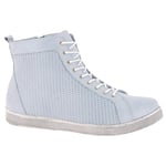 Andrea Conti Lacets pour Femme Basket, Bleu Pastel, 41 EU