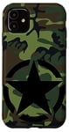 iPhone 11 Army Star CAMO Camouflage Forest Green Military Case