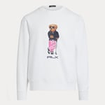 Ralph Lauren Longsleeve Bear Genser Herre Hvit  XXL