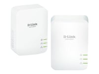 D-Link PowerLine Kit de démarrage AV2 600 Gigabits DHP-601AV - Kit d'adaptation pour courant porteur 1GbE, HomePlug AV (HPAV) - Branchement mural (pack de 2)