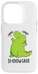 Coque pour iPhone 14 Pro Jeu de mots drôle de dinosaure Di-know-saur