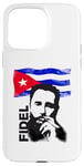 Coque pour iPhone 15 Pro Max Fidel Castro Cuba Revolution Drapeau démo