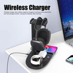 4 In 1 Wireless Charger Headphone Stand 15W Fast Charge Detachable Styl Set