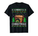 Ugly Xmas Sweater Style Musical Marimba Christmas T-Shirt