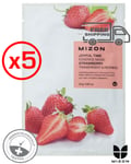 MIZON Face Mask Sheet Mask Joyful STRAWBERRY (5PCS) (E 03-2023) +