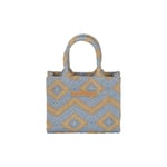 La Rambla Small Tote, Aquamarine