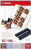Canon Card Photo Printer CP 300 - KC-18IL CP-100 mini labels (ink+paper) 7740A001 12273