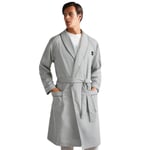 Ted Baker Mens Brushed Ponte Robe Dressing Gown - Heather Grey - S/M