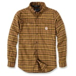 Carhartt Midweight Flannelskjorta Herr Oak Brown L