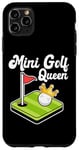 Coque pour iPhone 11 Pro Max Mini joueur de golf pour femme et fille