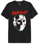 FRIDAY THE 13TH Men's Mefridmts048 T-Shirt, Black, L