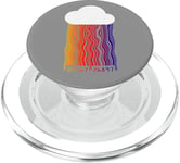 Cloud with Rainbow Rain Code Wave PopSockets PopGrip for MagSafe